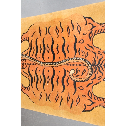 48 - A contemporary limited edition Tibetan tiger rug by the artist David Shepherd made by Veedon Fleece ... 