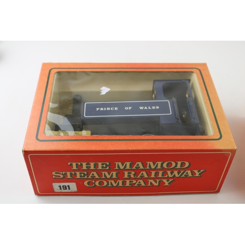 63 - Boxed Mamod Steam Railway Company 'Prince of Wales' Made in England. Live steam locomotive, model SL... 