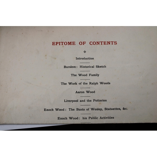 98 - The Wood Family of Burslem a Brief Biography of Sculptors, Modellers and Potters  by Frank Falkner P... 