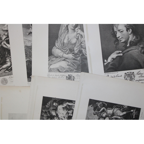 34 - A selection of 19th and 20th century loose leaf prints and etchings mostly on subjects 'Old Masters'... 