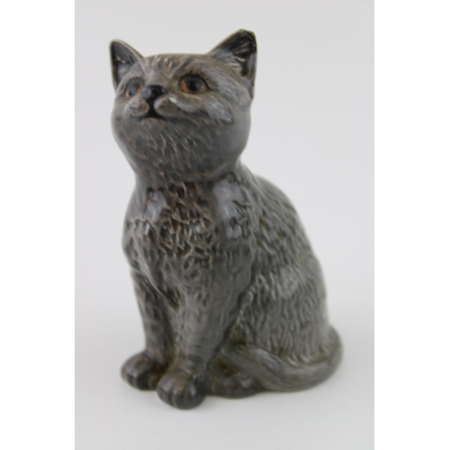 43 - Beswick Cat 1886 in British Blue colourway (left ear af).