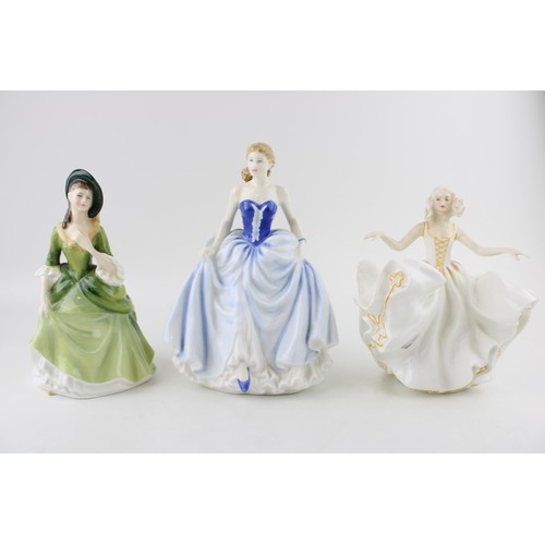 300 - Three Royal Doulton figures to include 'Sandra' HN 2401, 'Susan' HN 4532, and 'Sweet Seventeen'. Hei... 