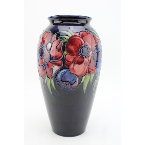 126 - Moorcroft large high-shouldered vase, Anemone design, 24.5cm tall.