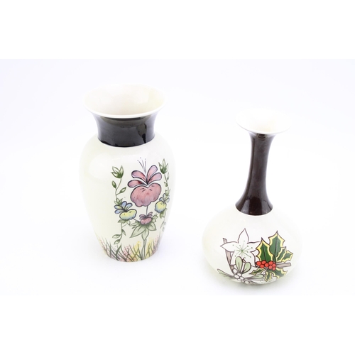 139 - Two Lorna Bailey Old Ellgreave limited edition vases to include Pansie 20/50 and Holly, L/E of 250, ... 