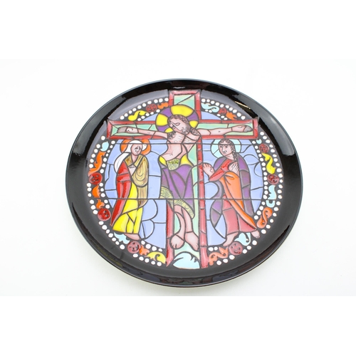 149 - Poole Pottery Cathedral Charger, 370/1000, 33cm diameter, with certificate and box.