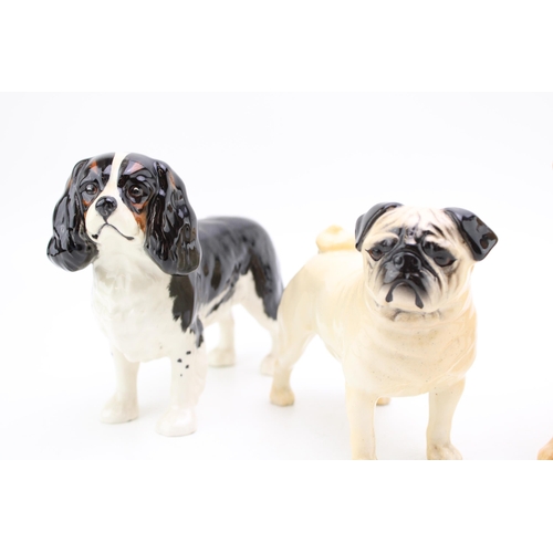 16 - Beswick large dogs to include a Labrador, a King Charles Spaniel and a Pug (3).