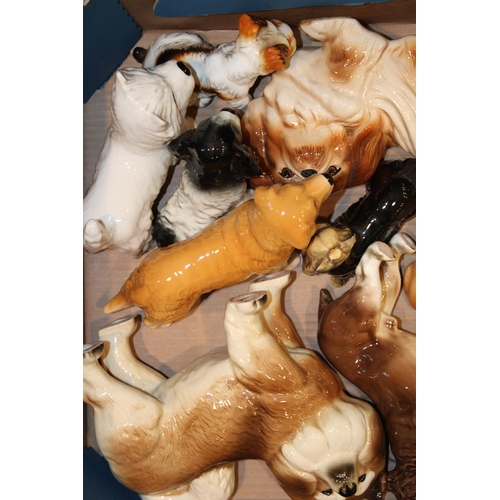 168 - A collection of ceramic dogs by Melba Ware, The Leonardo Collection and other similar manufacturers.... 