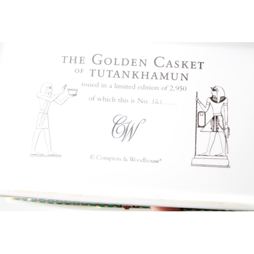 196 - Compton & Woodhouse 'The Golden Casket of Tutankhamun', 21cm wide.