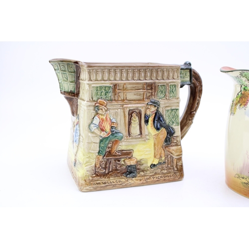 264 - Royal Doulton Series Ware 'Old English Scenes' The Gleaners jug together with Royal Doulton The Pick... 