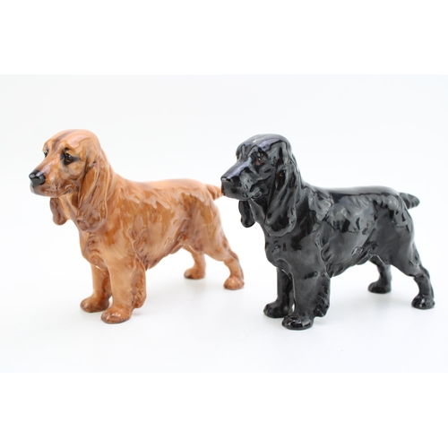 269 - Two Royal Doulton Cocker Spaniels in Tan and Black colourways (2).