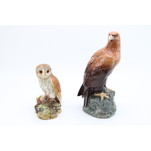 270 - Royal Doulton Barn Owl (Af) with a Golden Eagle decanter (2).