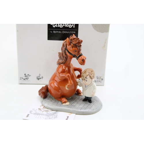 280 - Royal Doulton Thelwell Pony 'Detetcting Ailments' In original box with certificate. Height 14cm.