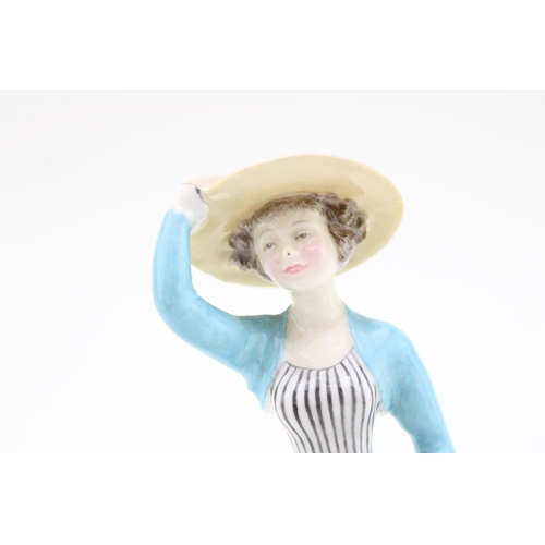 291 - Royal Doulton lady figure, a possible prototype / colourway, with no name, base features Doulton sta... 