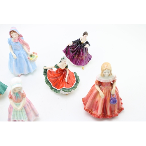 293 - Small Royal Doulton figurines to include Tootles, Wendy, Southern Belle and others (8).