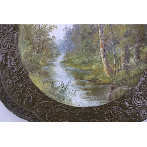 313 - A late c19th Wedgwood plate painted by Henry Gummery (1832-1912) signed