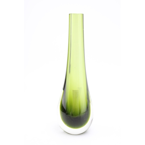 355 - A Whitefriars pattern number 9536 Teardrop shaped vase. Height 20cm.