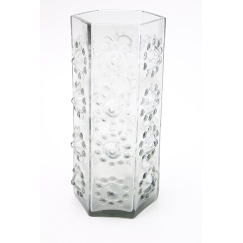 356 - A Dartington Glass 'Nipple' vase by Frank Thrower. Height 15cm.