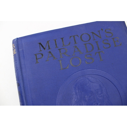 382 - Milton's Paradise Lost illustrated by Gustave Dore, blue cloth, black lettering and blind portrait o... 