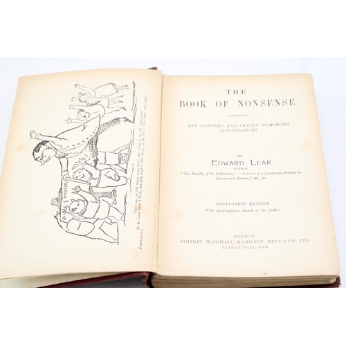 387 - The Book of Nonsense, Edward Lear together with The Arabian Nights. (2)