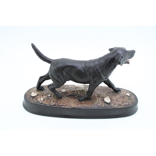 39 - Beswick The Labrador, in black, on ceramic base.