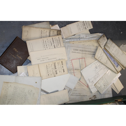 408 - A large collection of c19th & early c20th loose ephemera relating to Leek & North Staffordshire incl... 