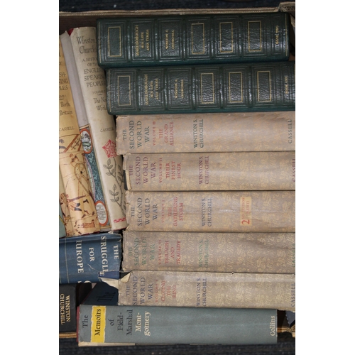 411 - A collection of Winston Churchill books together with WW2 & Second World War History books by Field ... 