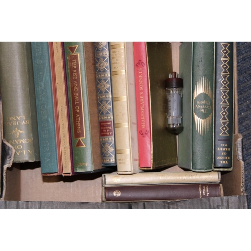 412 - A collection of Folio edition books including titles Alexander the Great, shakespeare's sonnets toge... 