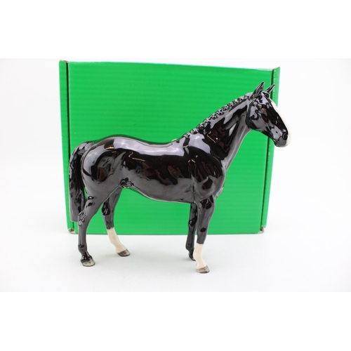 46 - Boxed Beswick Black Hunter.