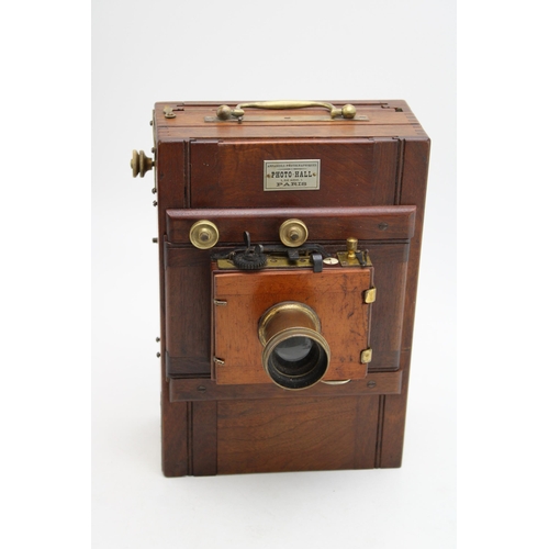 461A - French Bellows type plate camera 'Appareils Photographiques Paris', 24.5cm tall.