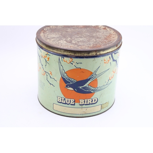 478 - A large 'Blue Bird' Toffees tin Art Deco design depicting bird and blossom on tree branch. Harry Vin... 