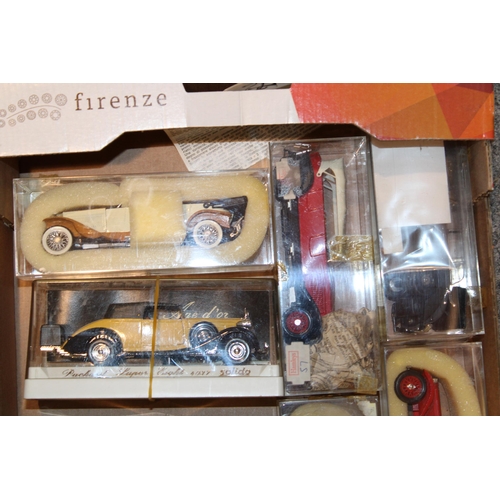 486 - A collection of boxed vintage Solido die cast model vehicles to include classic cars, 'Bugatti Royal... 