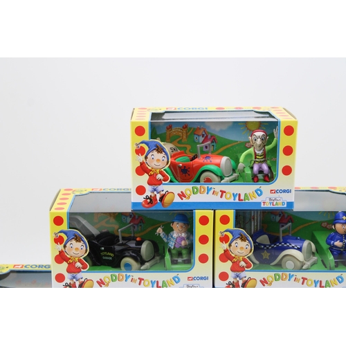 488 - A complete set of boxed Corgi Toys, 'Noddy in Toyland' die cast models to include 'Noddy's Car', 'Go... 