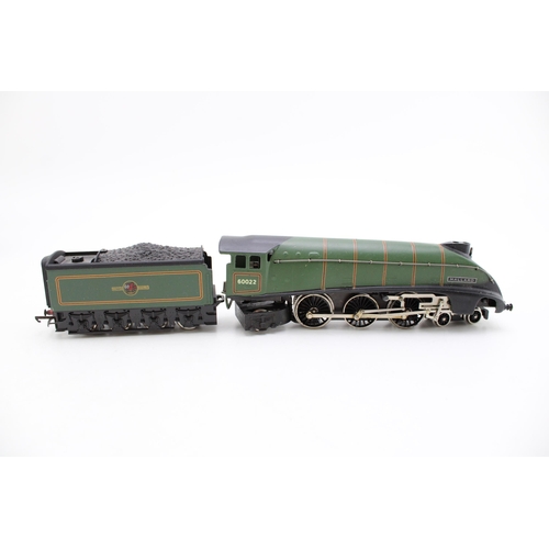 494 - A Hornby Trains Mallard and Corridor Coach in green Britsh Rail livery.