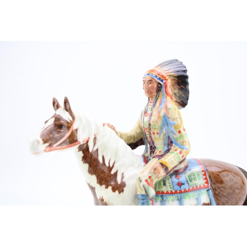 5 - Beswick Indian on Skewbald horse 1391 (af).