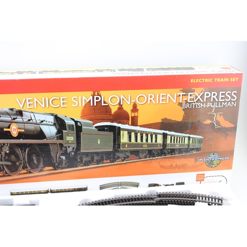 510 - A Boxed Hornby OO gauge R1087 Venice Simplon-Orient Express British Pullman electric train set.