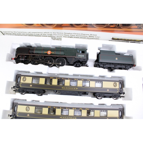 510 - A Boxed Hornby OO gauge R1087 Venice Simplon-Orient Express British Pullman electric train set.