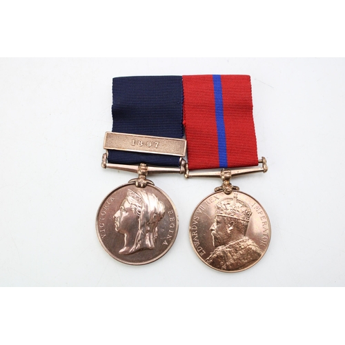 522B - A pair of Metropolitan Police medals, awarded to PC J HAYER later INSP J HAYER C DIV, Queen Victoria... 