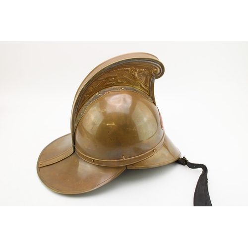 530 - Reproduction World War One Australian New South Wales fire bridage helmet' 1906'.