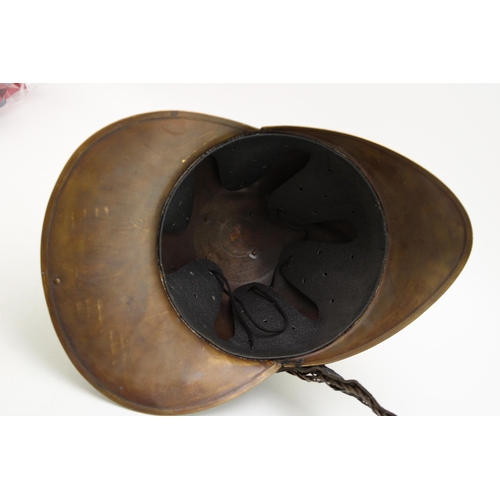 530 - Reproduction World War One Australian New South Wales fire bridage helmet' 1906'.