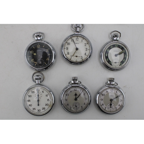 558 - A group of 20th century pocket watches, including a Continental 935 silver cased, open faced, keyles... 