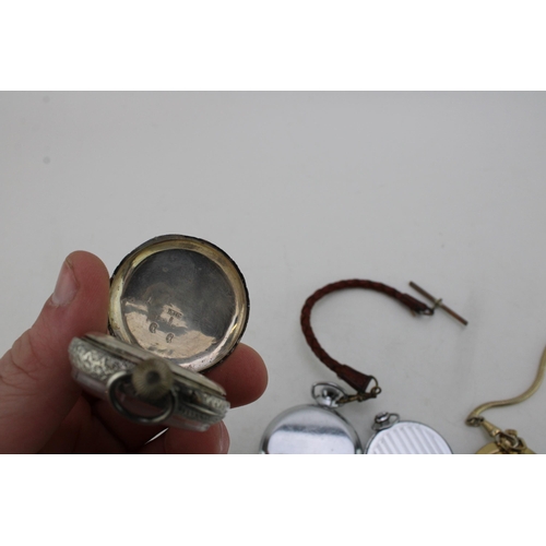 558 - A group of 20th century pocket watches, including a Continental 935 silver cased, open faced, keyles... 