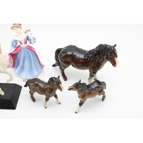 56 - Beswick horses to include a Shetland Horse and Foal, and others (Qty).