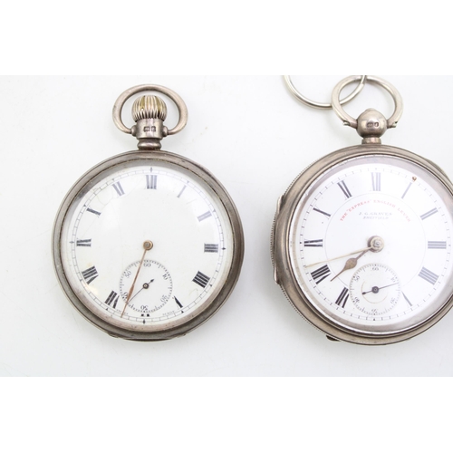 570 - The 'Express' English Lever movement pocket watch by J G Graves, Sheffield, in open faced silver cas... 