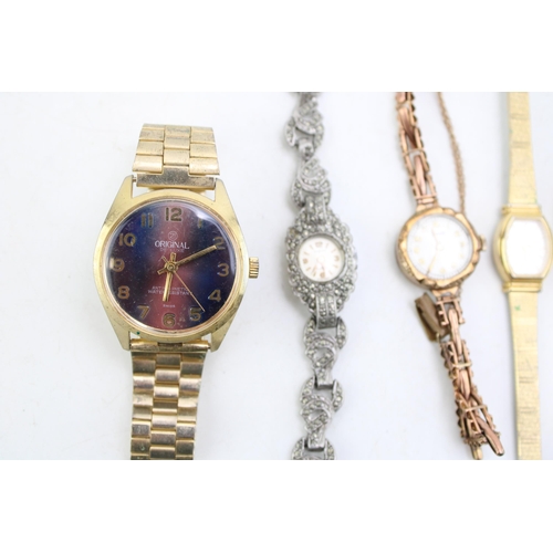 574 - A group of various vintage watches including a 21 Original De Luxe, Antimagnetic, Water Resistant ex... 