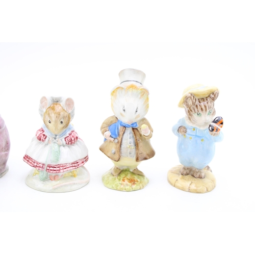 82 - Beswick Beatrix Potter figures to include Old Mr Pricklepin, The Old Woman who Lived in a Shoe Knitt... 