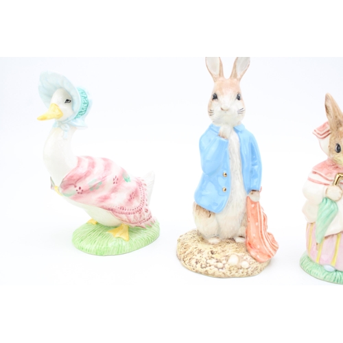 83 - Large Beswick Ware Beatrix Potter figures to include Pete and the Red Pocket Handkerchief, Mrs Rabbi... 