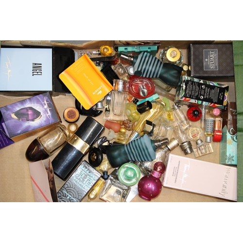 150 - A mixed collection of designer perfumes and perfumes bottles. (Qty)