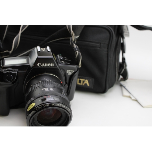 164 - Canon EOS 650 Camera with 28-70mm lens together with 70-120mm lens, flash, camera bag and accessorie... 