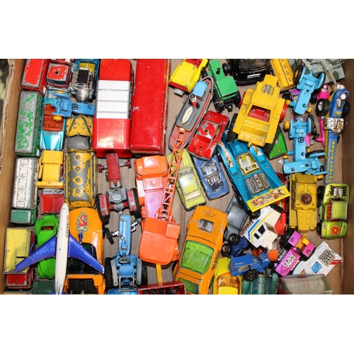 172 - A collection of vintage model die cast toy vehicles by makers, Matchbox, Corgi, Dinky, Tonka and oth... 