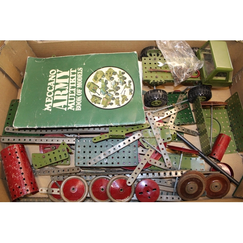 173 - A collection of vintage Meccano military collectable toys, c1970s.